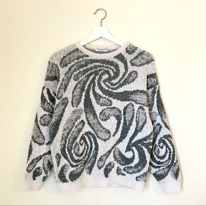 VINTAGE Jason Maxwell Pattern Knit Chunky Sweater